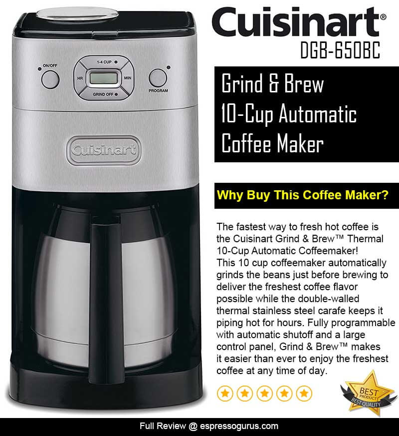 Cuisinart GrindandBrew Coffee Maker Review Must Read Before Buying!